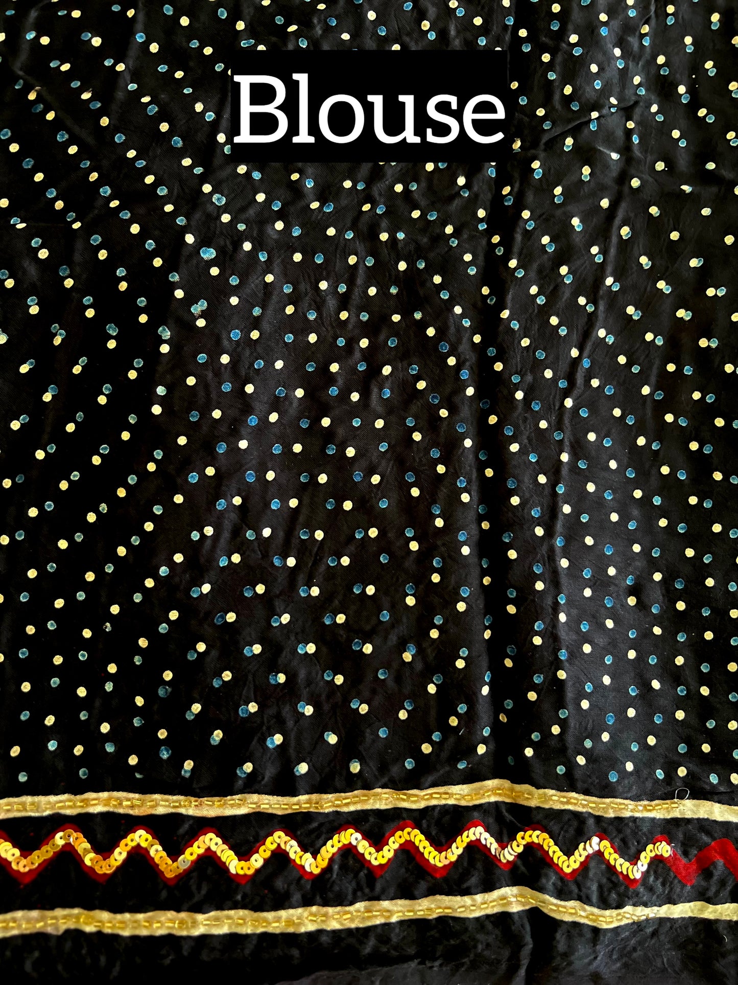 JADE OBSESSION - Pure Modal Ajrakh Hand Embroidered Saree
