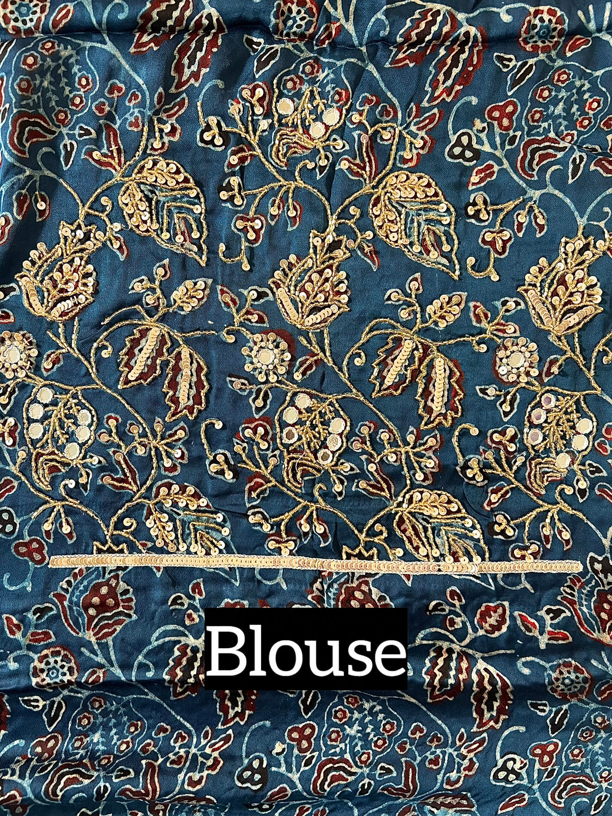 PURPLE ROYALE BANDHANI - Pure Modal Bandhani Ajrakh Hand Embroidered Saree