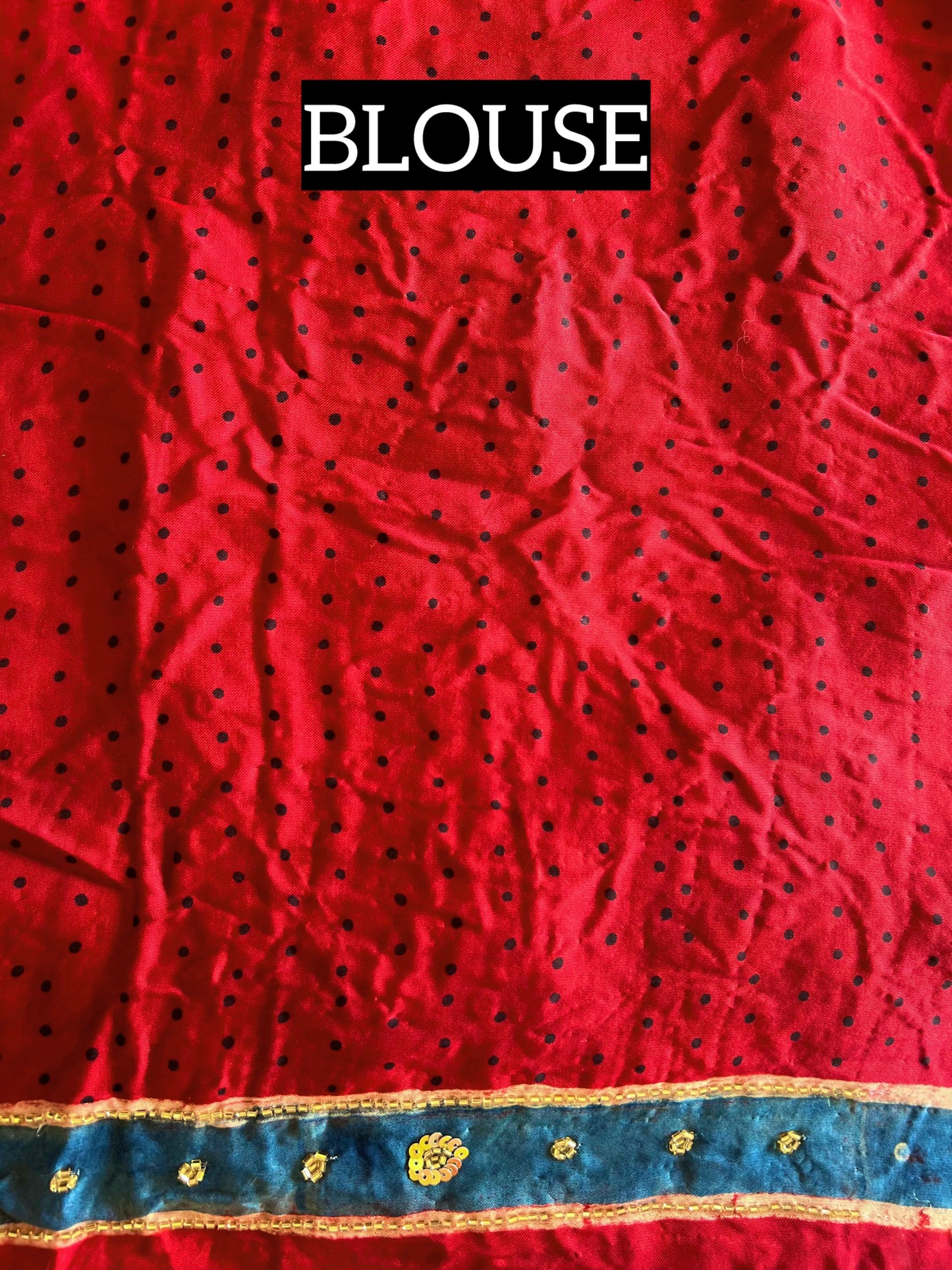 RUBY RADIANCE - Pure Modal Ajrakh Hand Embroidered Saree